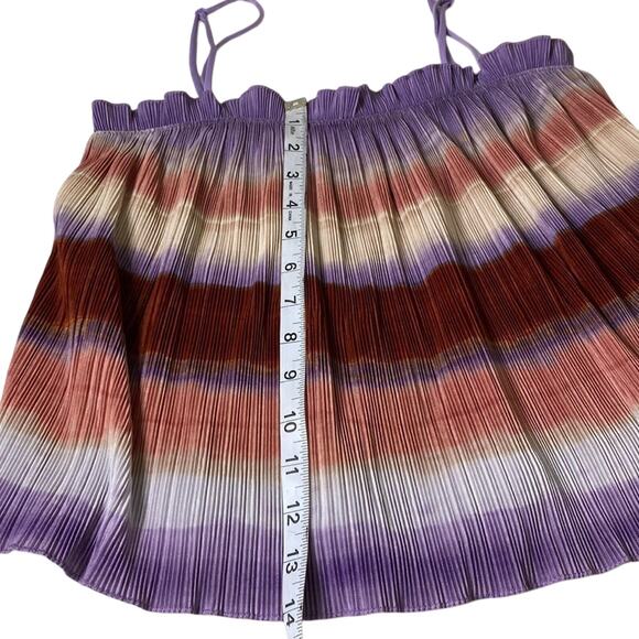 Madewell Texture & Thread Micropleat Tank top in Ombre Rainbow: S - Picture 9 of 13